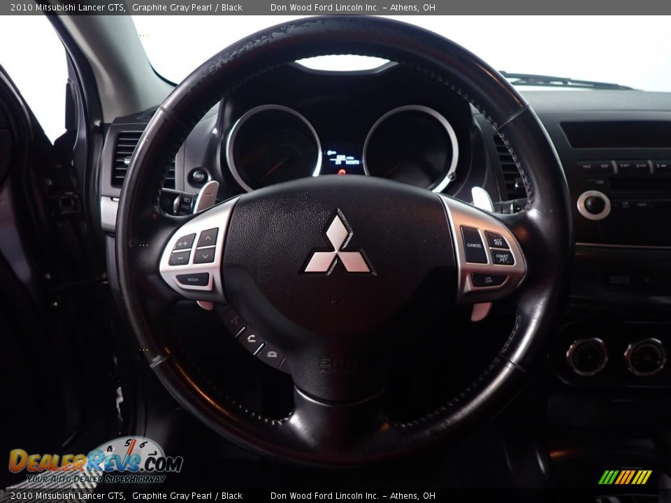 2010 Mitsubishi Lancer GTS Graphite Gray Pearl / Black Photo #27