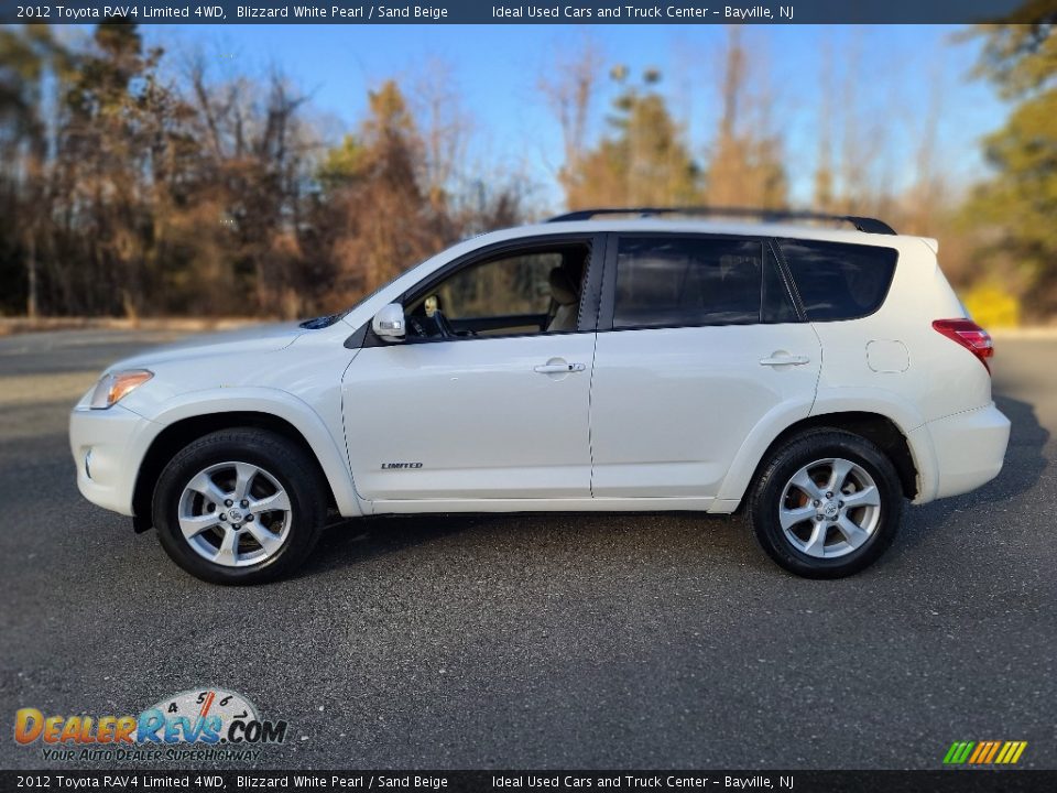 2012 Toyota RAV4 Limited 4WD Blizzard White Pearl / Sand Beige Photo #2