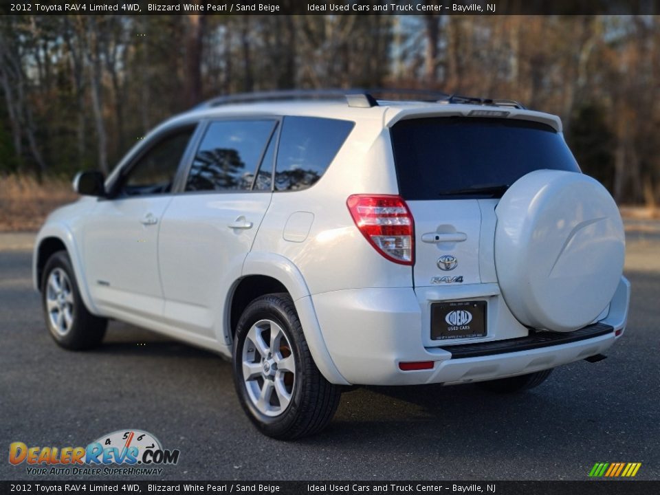2012 Toyota RAV4 Limited 4WD Blizzard White Pearl / Sand Beige Photo #3