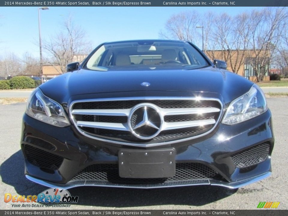 2014 Mercedes-Benz E 350 4Matic Sport Sedan Black / Silk Beige/Espresso Brown Photo #4