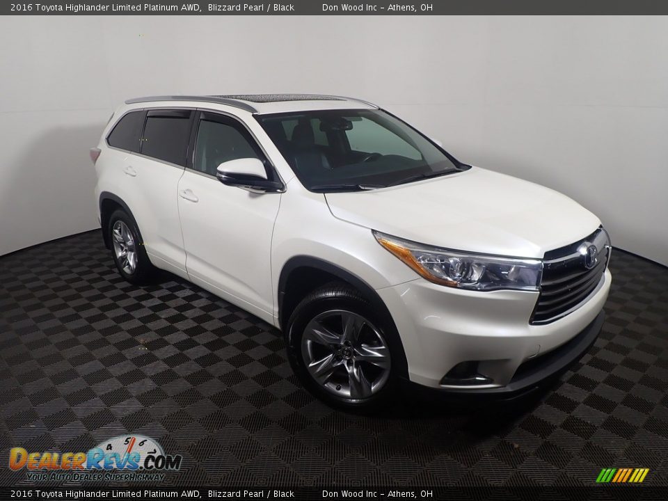 2016 Toyota Highlander Limited Platinum AWD Blizzard Pearl / Black Photo #6