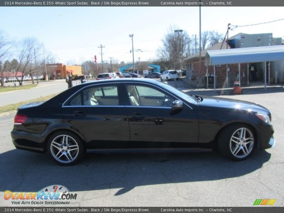 2014 Mercedes-Benz E 350 4Matic Sport Sedan Black / Silk Beige/Espresso Brown Photo #11