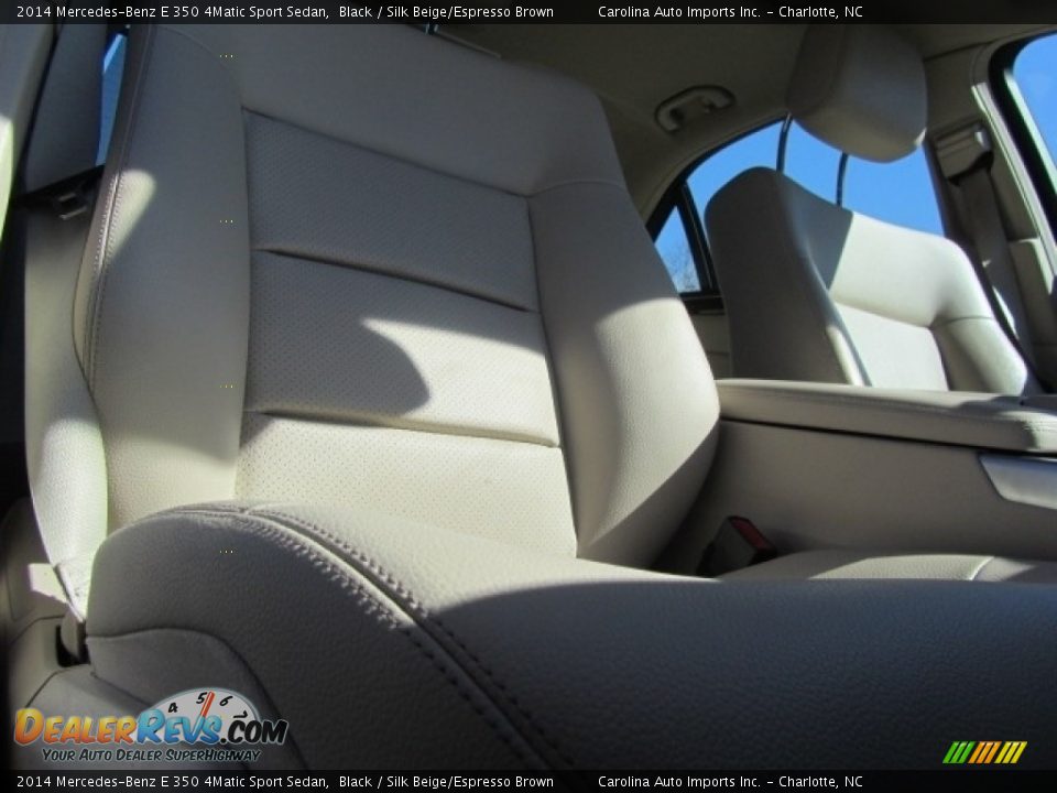 2014 Mercedes-Benz E 350 4Matic Sport Sedan Black / Silk Beige/Espresso Brown Photo #22