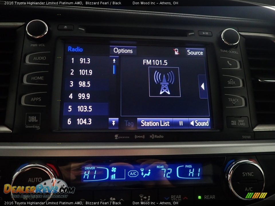 2016 Toyota Highlander Limited Platinum AWD Blizzard Pearl / Black Photo #30