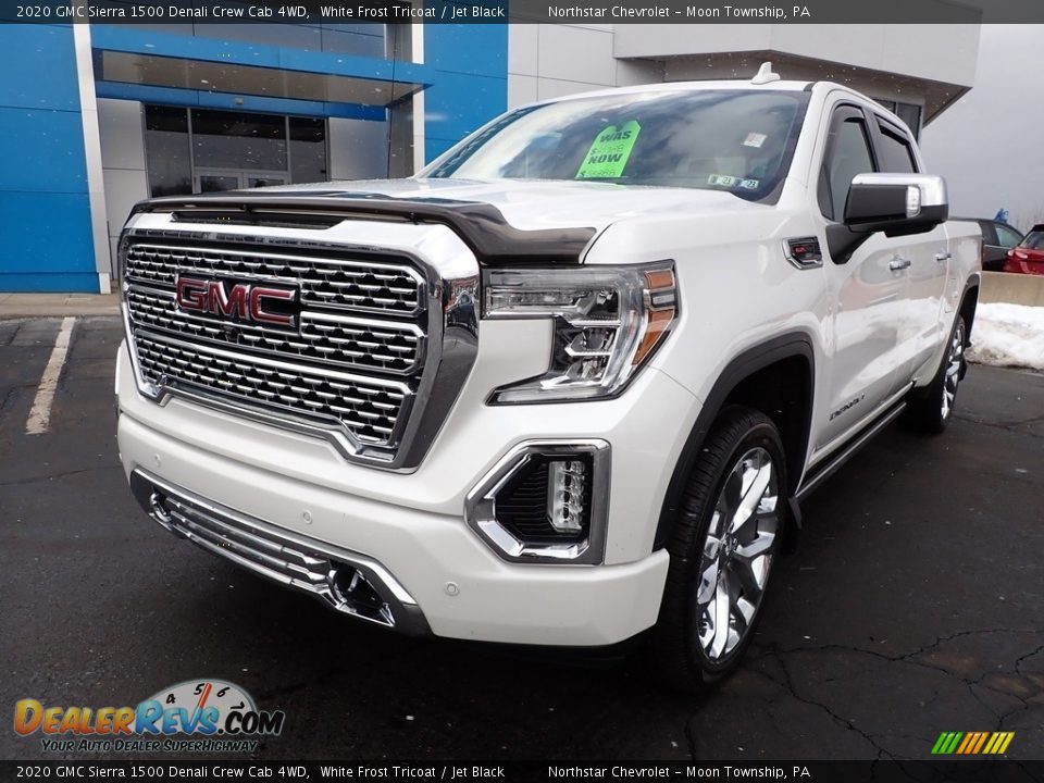 2020 GMC Sierra 1500 Denali Crew Cab 4WD White Frost Tricoat / Jet Black Photo #2
