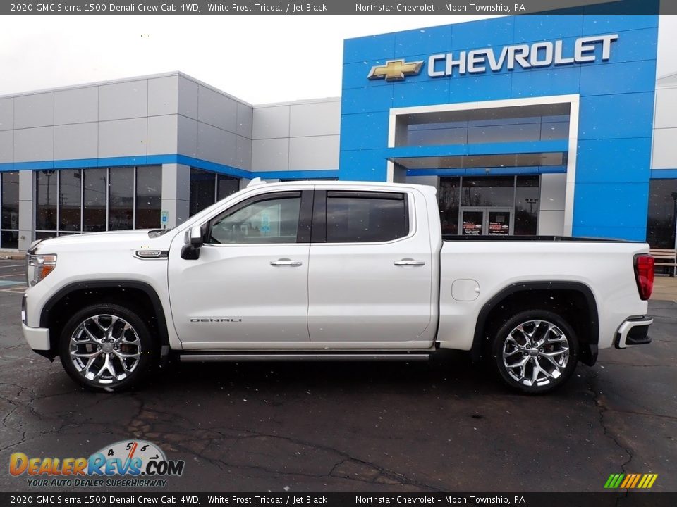 2020 GMC Sierra 1500 Denali Crew Cab 4WD White Frost Tricoat / Jet Black Photo #3