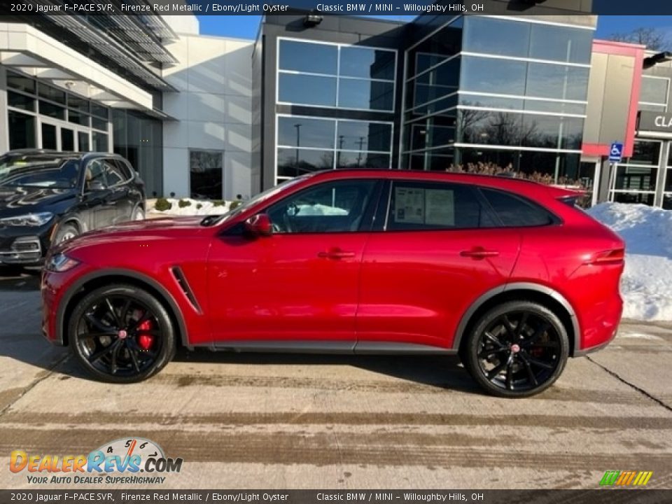 2020 Jaguar F-PACE SVR Firenze Red Metallic / Ebony/Light Oyster Photo #3