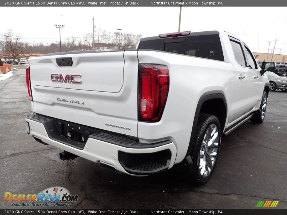 2020 GMC Sierra 1500 Denali Crew Cab 4WD White Frost Tricoat / Jet Black Photo #7