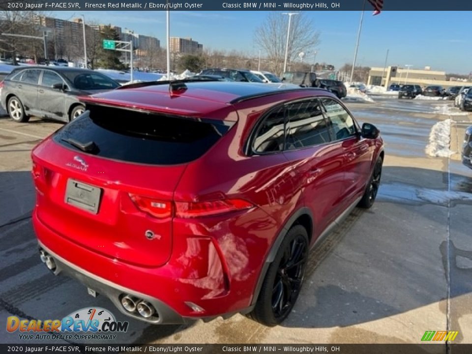 2020 Jaguar F-PACE SVR Firenze Red Metallic / Ebony/Light Oyster Photo #5