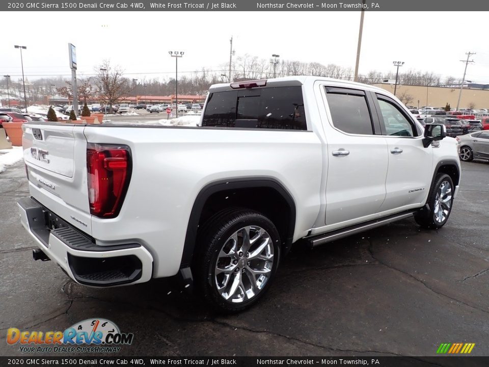 2020 GMC Sierra 1500 Denali Crew Cab 4WD White Frost Tricoat / Jet Black Photo #8