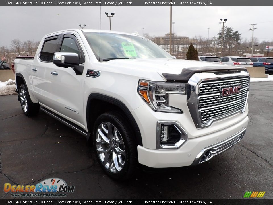 2020 GMC Sierra 1500 Denali Crew Cab 4WD White Frost Tricoat / Jet Black Photo #10