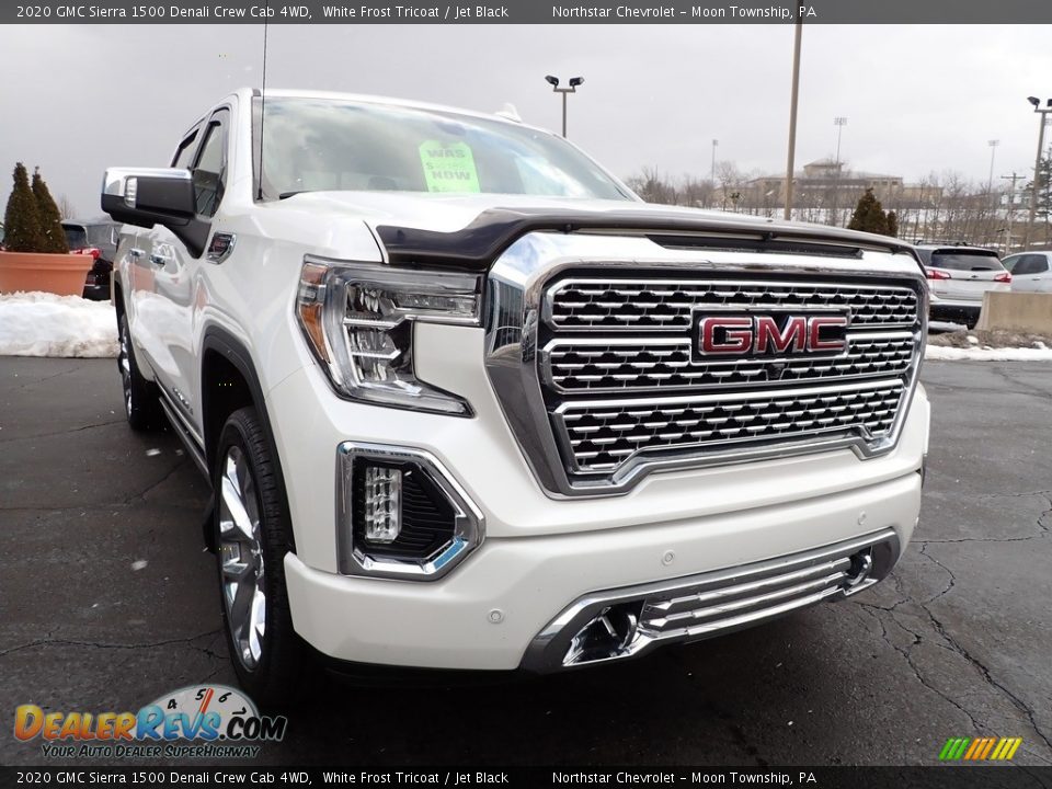 2020 GMC Sierra 1500 Denali Crew Cab 4WD White Frost Tricoat / Jet Black Photo #11