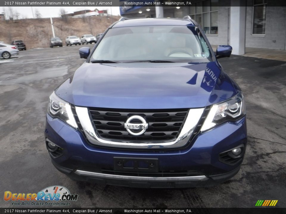 2017 Nissan Pathfinder Platinum 4x4 Caspian Blue / Almond Photo #5