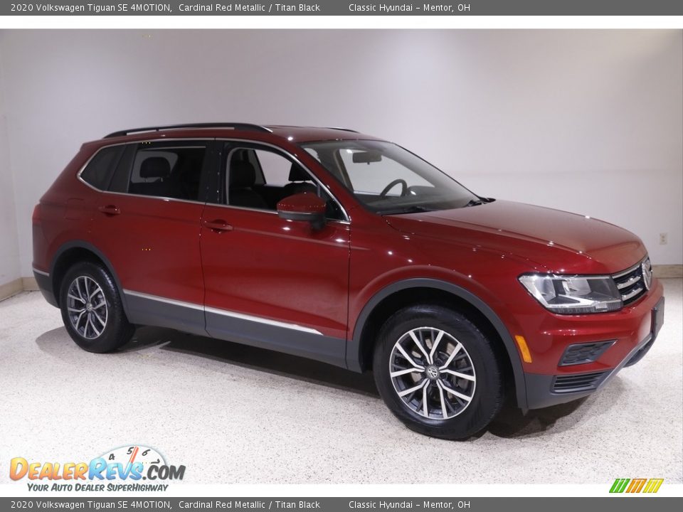 2020 Volkswagen Tiguan SE 4MOTION Cardinal Red Metallic / Titan Black Photo #1