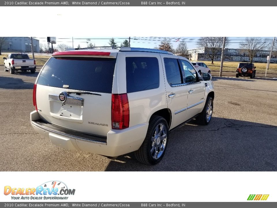 2010 Cadillac Escalade Premium AWD White Diamond / Cashmere/Cocoa Photo #5