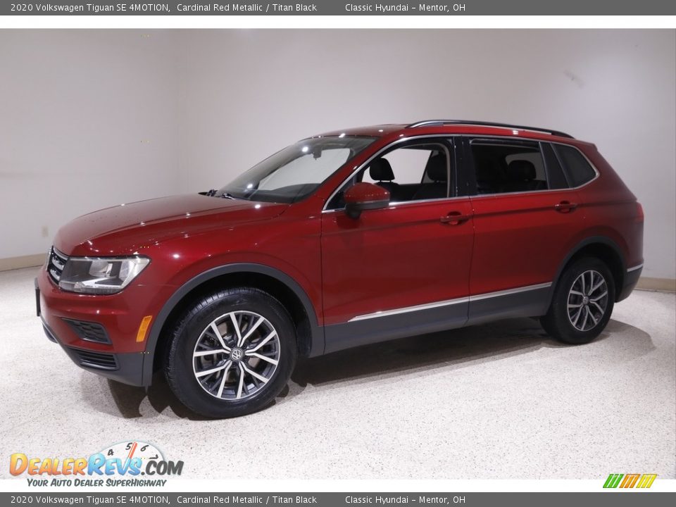 2020 Volkswagen Tiguan SE 4MOTION Cardinal Red Metallic / Titan Black Photo #3