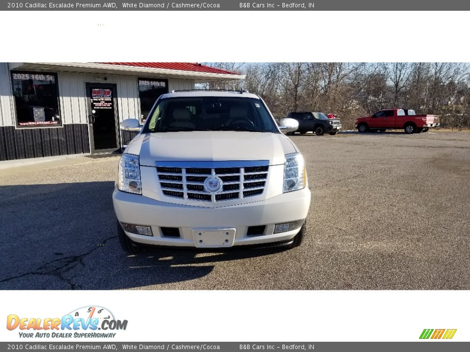 2010 Cadillac Escalade Premium AWD White Diamond / Cashmere/Cocoa Photo #7