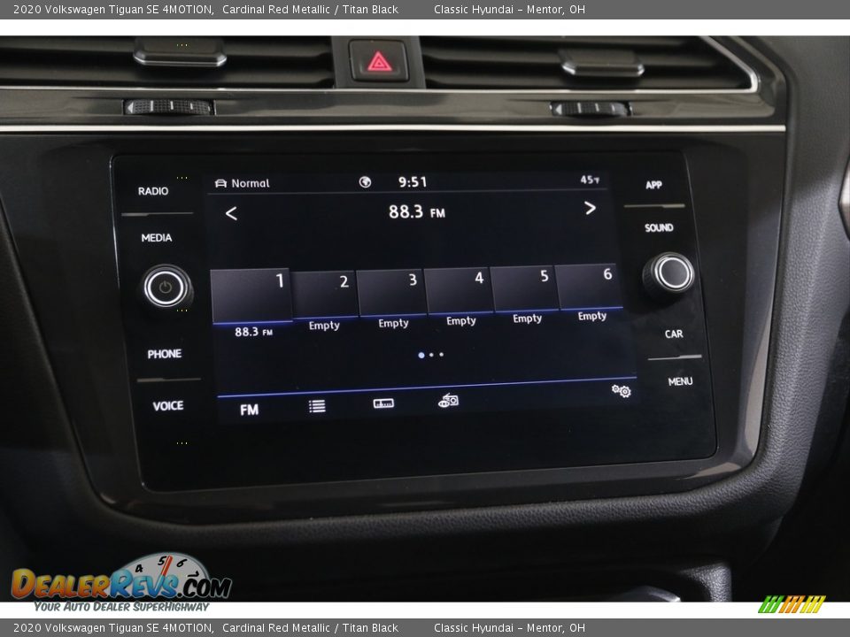 2020 Volkswagen Tiguan SE 4MOTION Cardinal Red Metallic / Titan Black Photo #10
