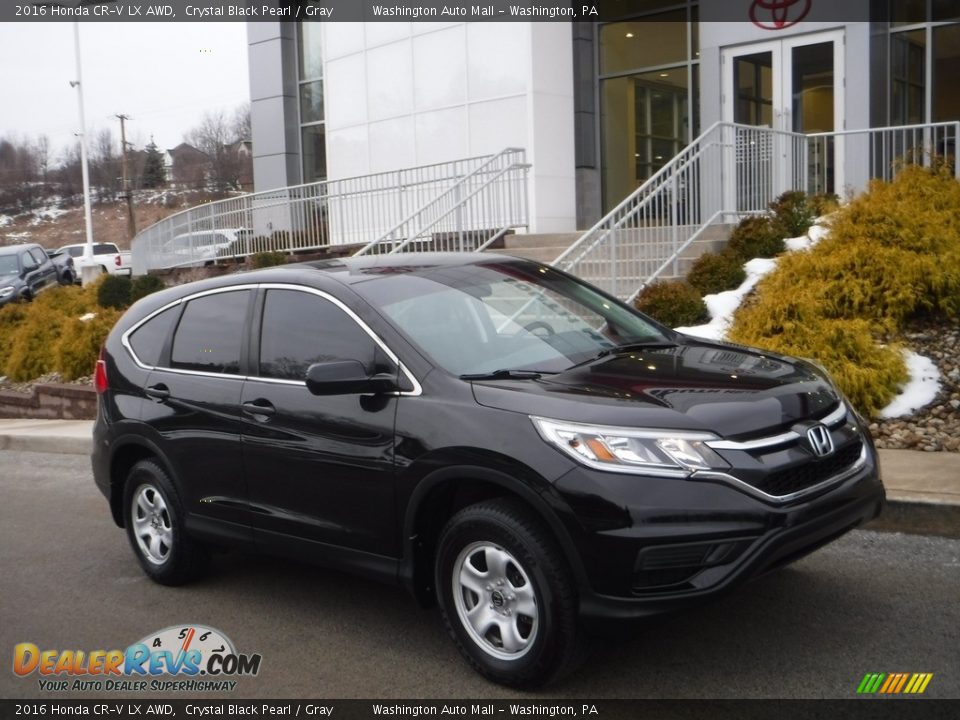 2016 Honda CR-V LX AWD Crystal Black Pearl / Gray Photo #1