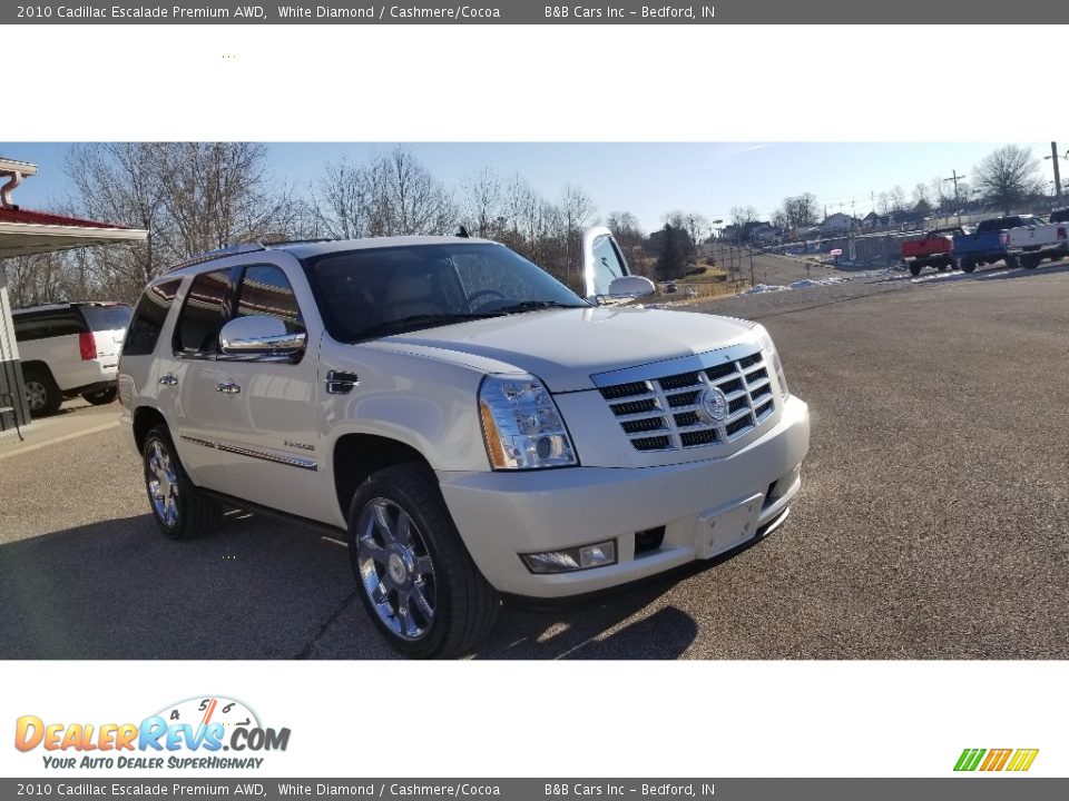 2010 Cadillac Escalade Premium AWD White Diamond / Cashmere/Cocoa Photo #27