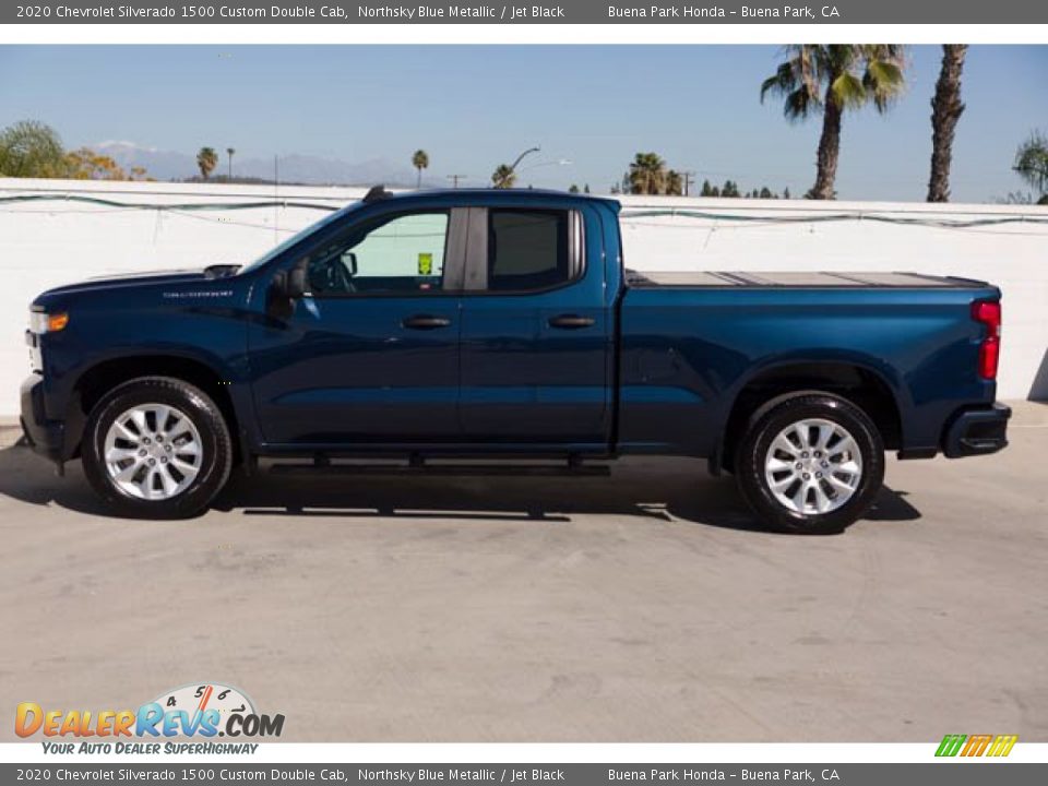 Northsky Blue Metallic 2020 Chevrolet Silverado 1500 Custom Double Cab Photo #9