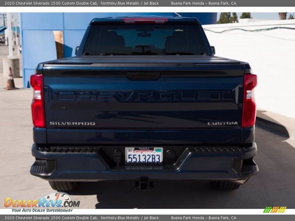 2020 Chevrolet Silverado 1500 Custom Double Cab Northsky Blue Metallic / Jet Black Photo #10