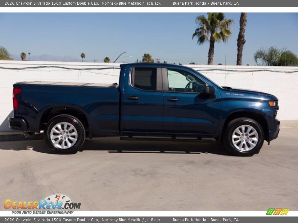 Northsky Blue Metallic 2020 Chevrolet Silverado 1500 Custom Double Cab Photo #14