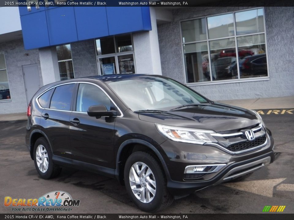2015 Honda CR-V EX AWD Kona Coffee Metallic / Black Photo #1