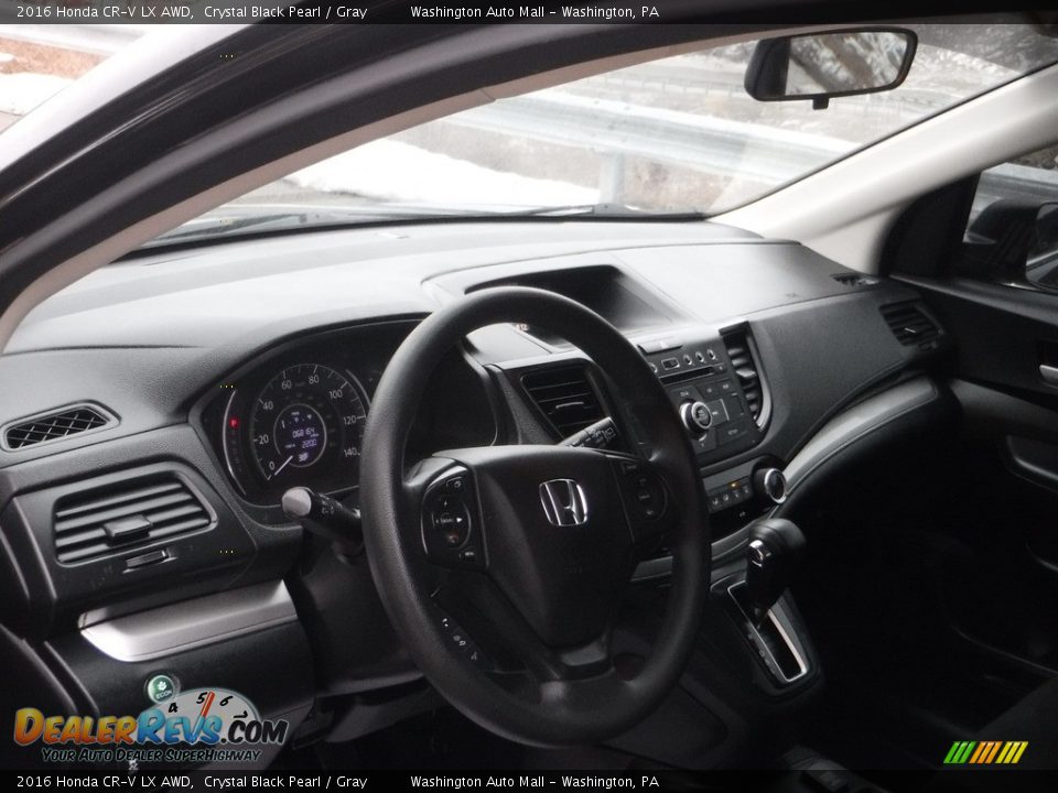 2016 Honda CR-V LX AWD Crystal Black Pearl / Gray Photo #16