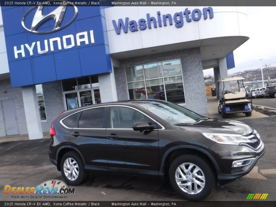 2015 Honda CR-V EX AWD Kona Coffee Metallic / Black Photo #2