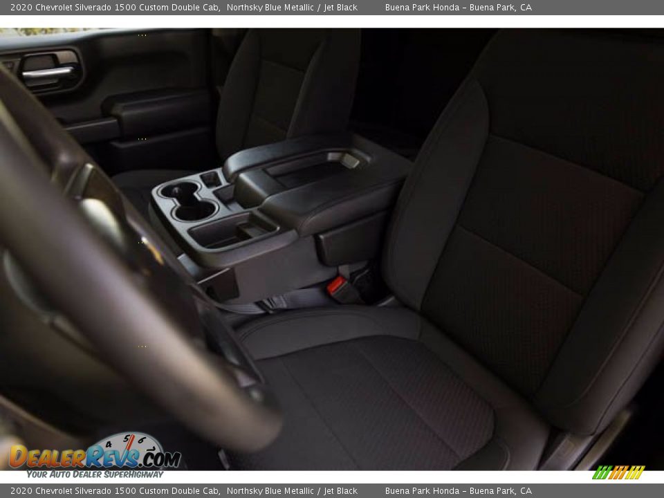 2020 Chevrolet Silverado 1500 Custom Double Cab Northsky Blue Metallic / Jet Black Photo #18