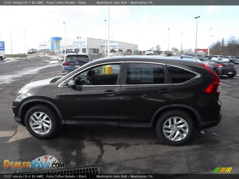 2015 Honda CR-V EX AWD Kona Coffee Metallic / Black Photo #7