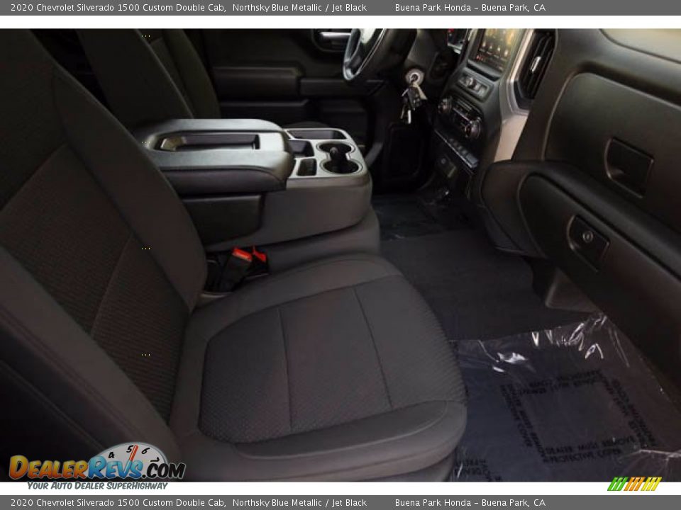 2020 Chevrolet Silverado 1500 Custom Double Cab Northsky Blue Metallic / Jet Black Photo #23