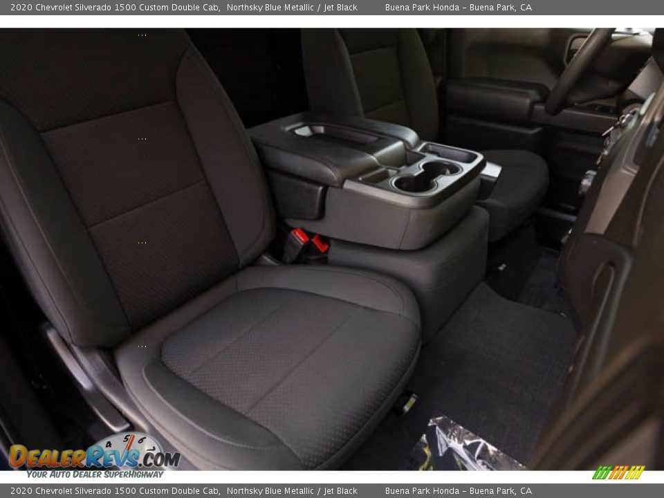 2020 Chevrolet Silverado 1500 Custom Double Cab Northsky Blue Metallic / Jet Black Photo #24