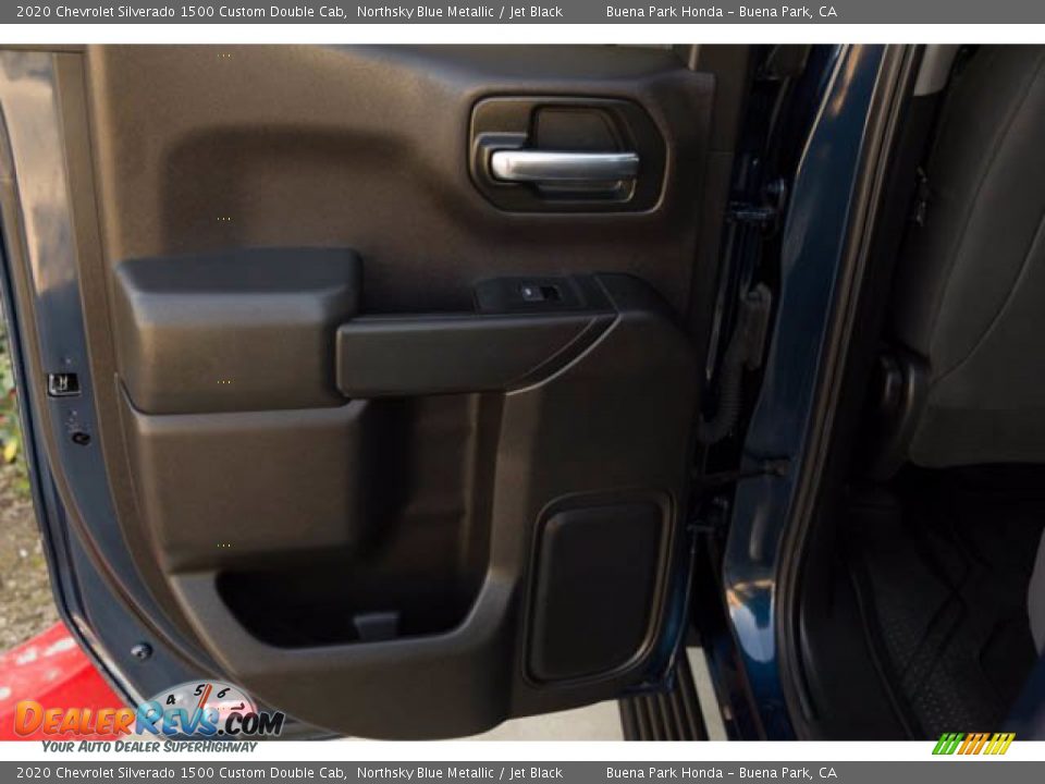 2020 Chevrolet Silverado 1500 Custom Double Cab Northsky Blue Metallic / Jet Black Photo #30