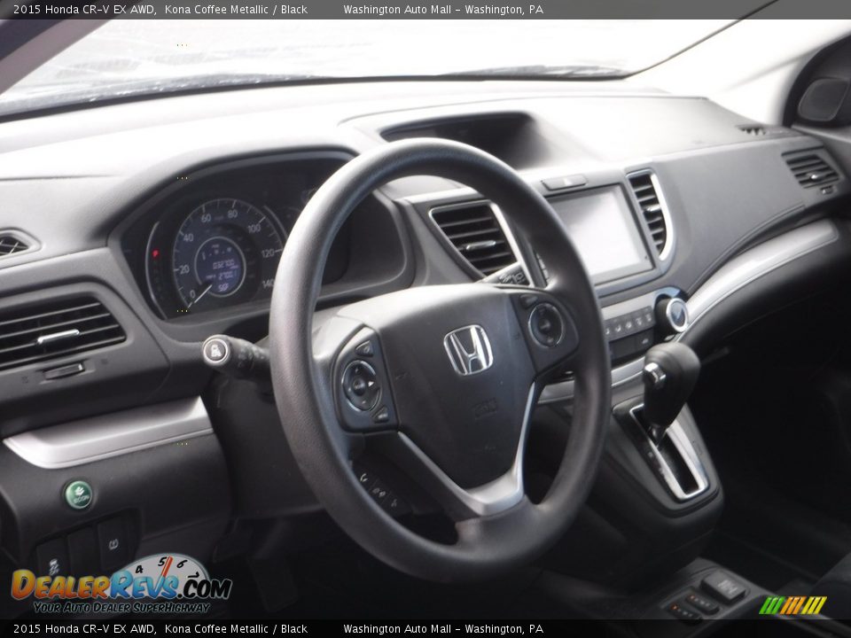 2015 Honda CR-V EX AWD Kona Coffee Metallic / Black Photo #13