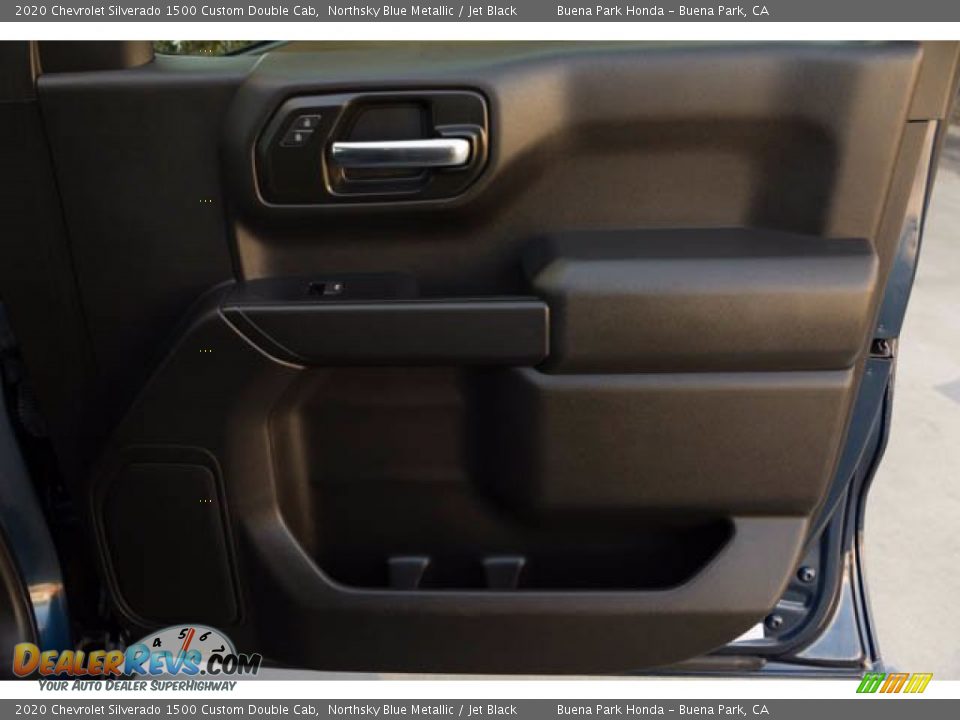 2020 Chevrolet Silverado 1500 Custom Double Cab Northsky Blue Metallic / Jet Black Photo #32