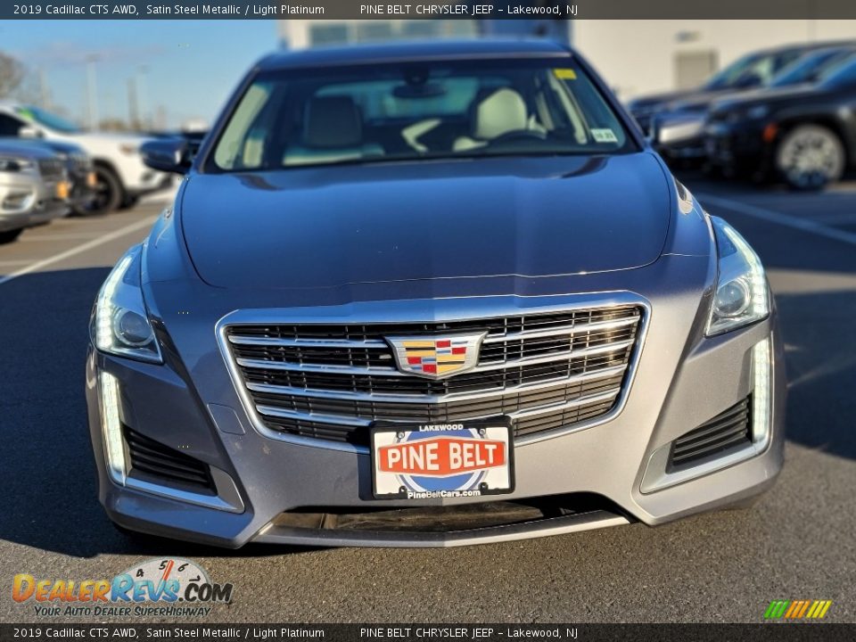 2019 Cadillac CTS AWD Satin Steel Metallic / Light Platinum Photo #13