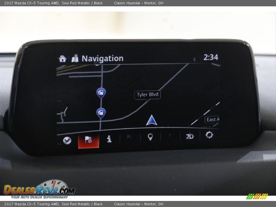 2017 Mazda CX-5 Touring AWD Soul Red Metallic / Black Photo #12