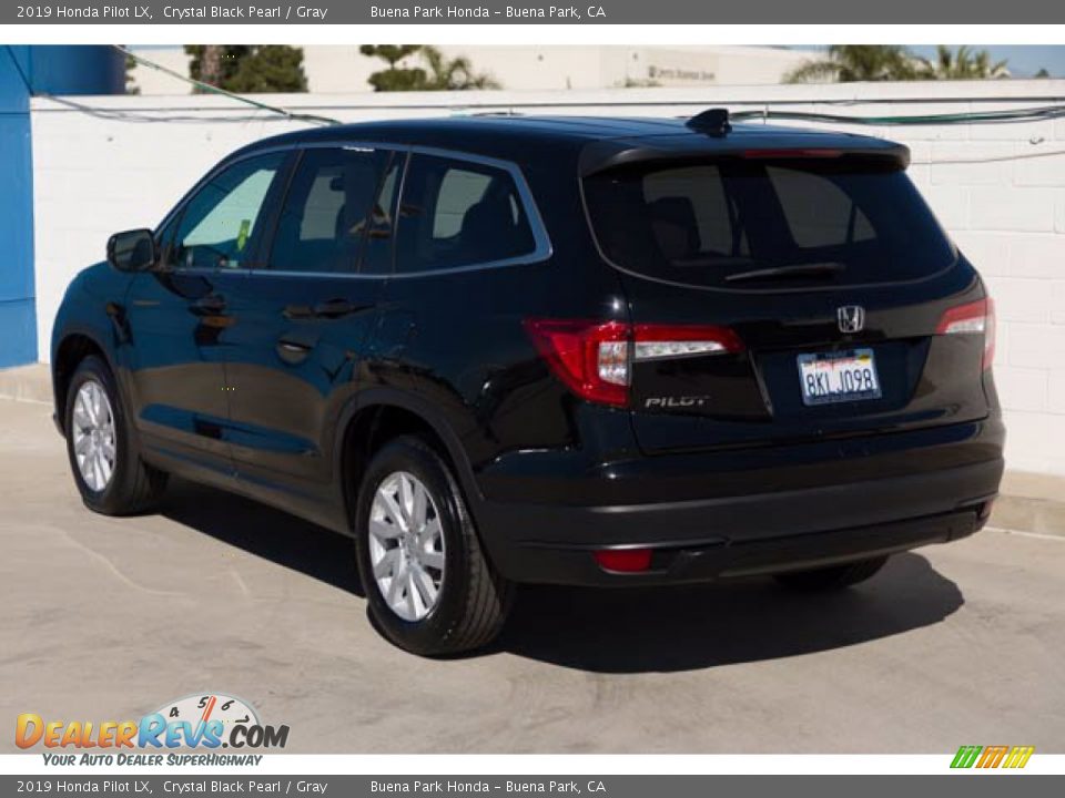 2019 Honda Pilot LX Crystal Black Pearl / Gray Photo #2