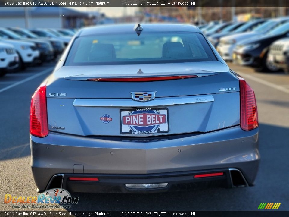 2019 Cadillac CTS AWD Satin Steel Metallic / Light Platinum Photo #19