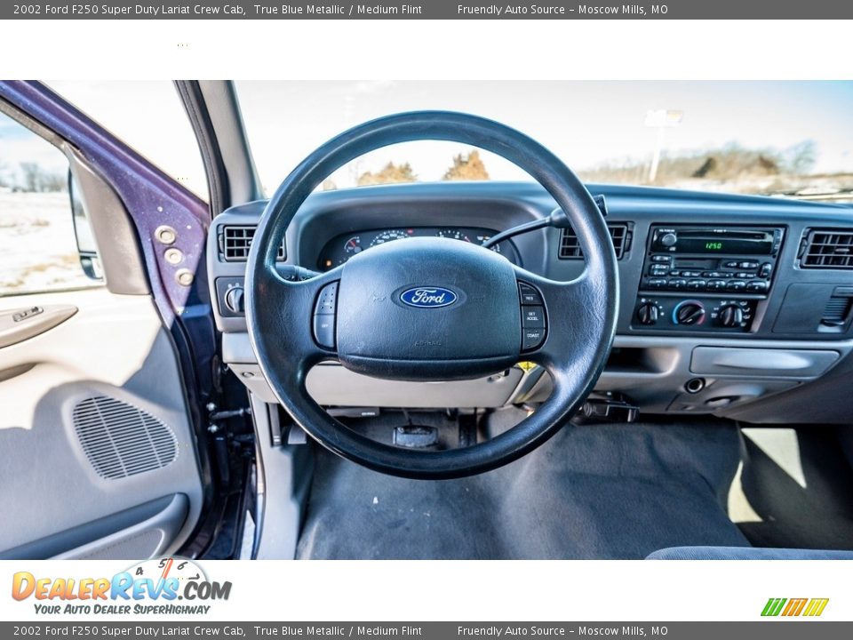 2002 Ford F250 Super Duty Lariat Crew Cab Steering Wheel Photo #27