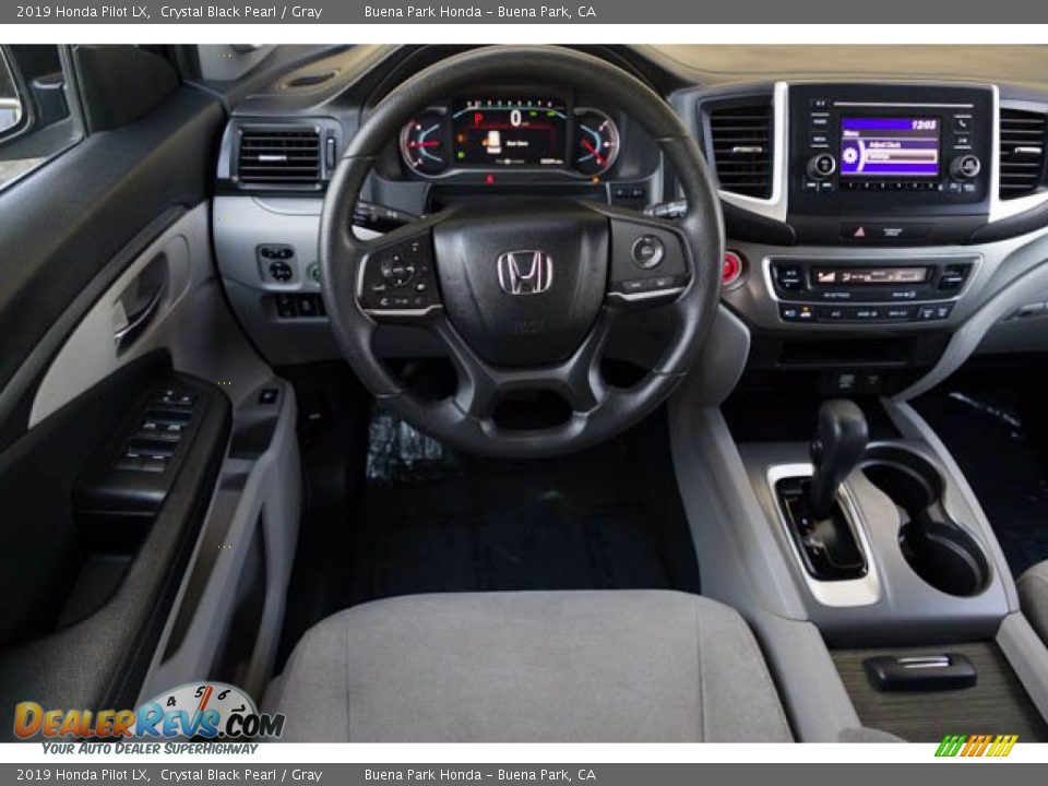 2019 Honda Pilot LX Crystal Black Pearl / Gray Photo #5