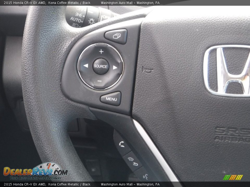 2015 Honda CR-V EX AWD Kona Coffee Metallic / Black Photo #24