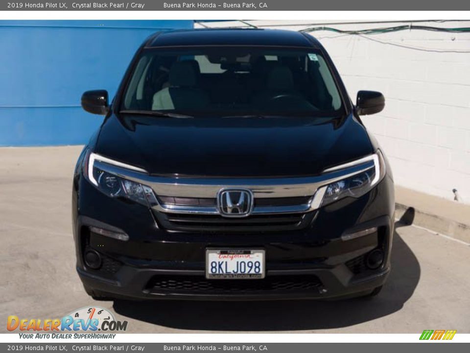 2019 Honda Pilot LX Crystal Black Pearl / Gray Photo #7