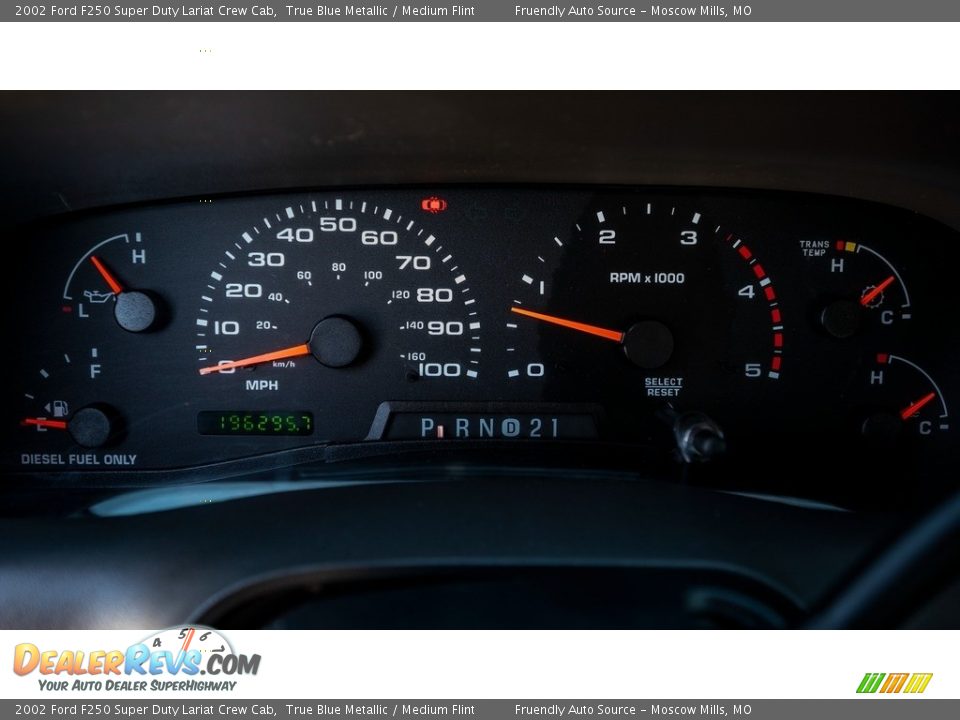 2002 Ford F250 Super Duty Lariat Crew Cab Gauges Photo #30