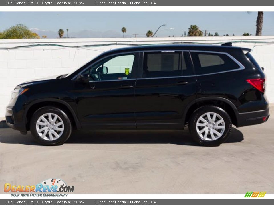 2019 Honda Pilot LX Crystal Black Pearl / Gray Photo #8