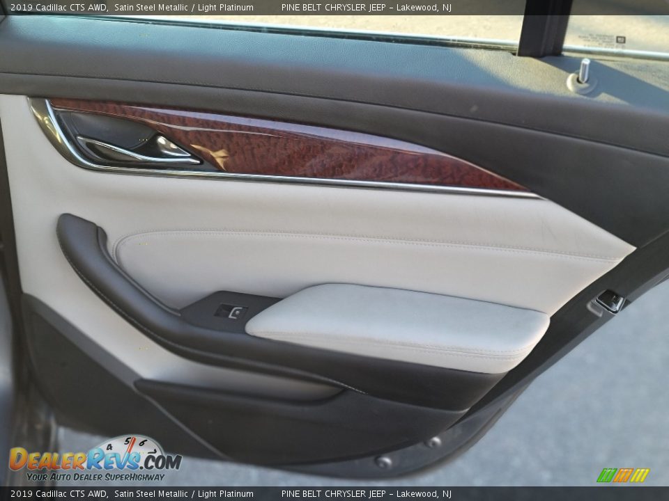 2019 Cadillac CTS AWD Satin Steel Metallic / Light Platinum Photo #24