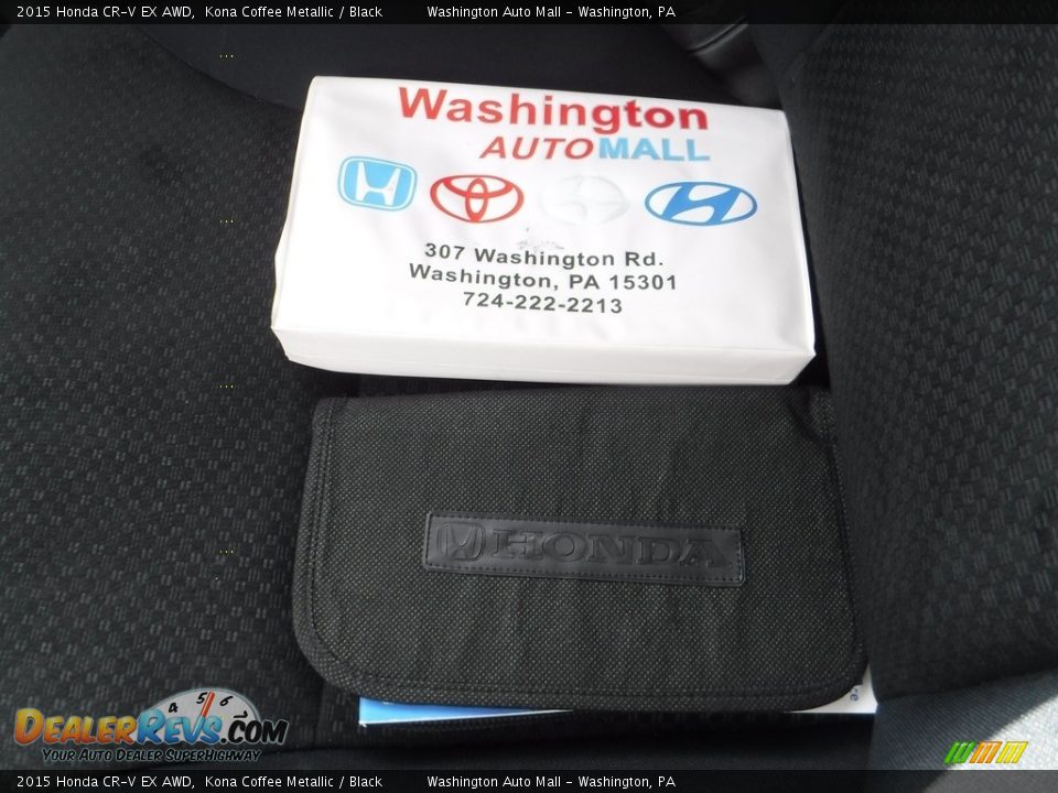 2015 Honda CR-V EX AWD Kona Coffee Metallic / Black Photo #28