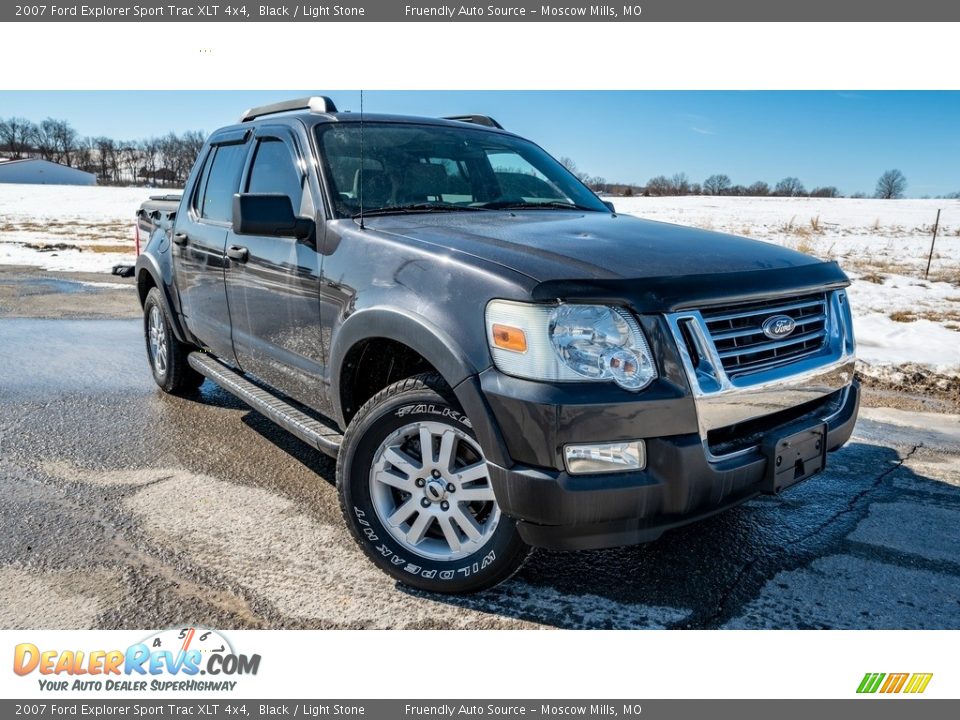 2007 Ford Explorer Sport Trac XLT 4x4 Black / Light Stone Photo #1